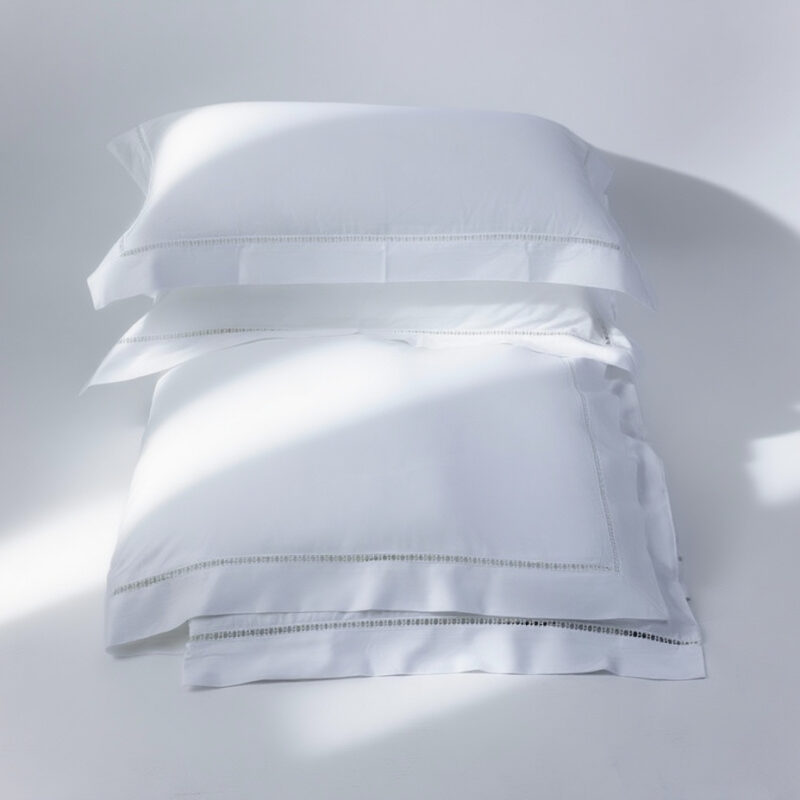 H-Detail White Binash Bedding King Set