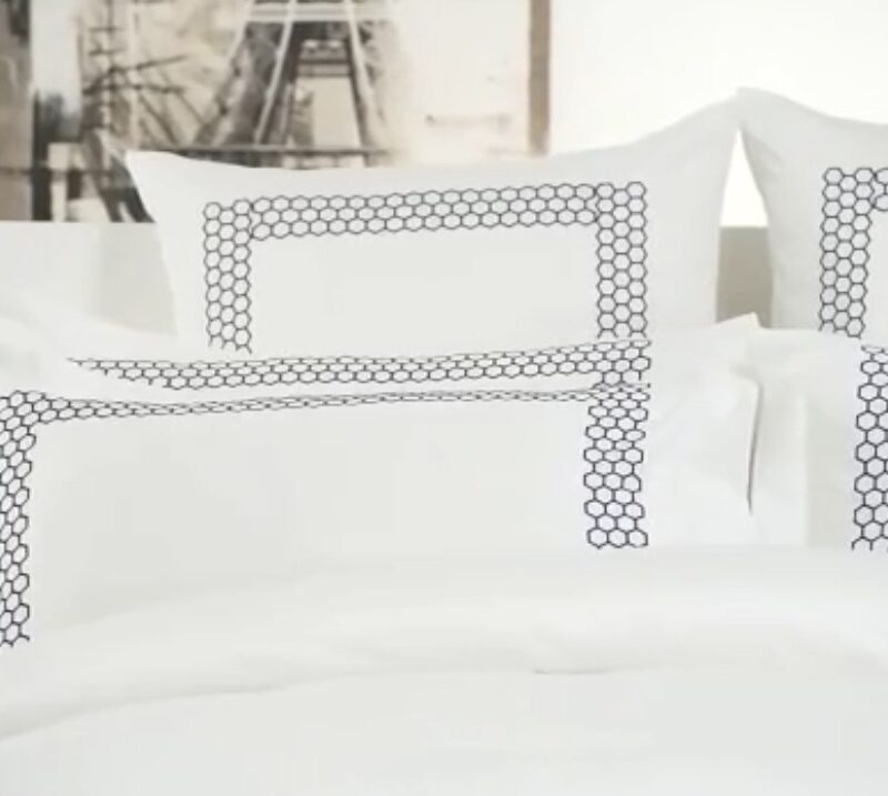 white bedding set